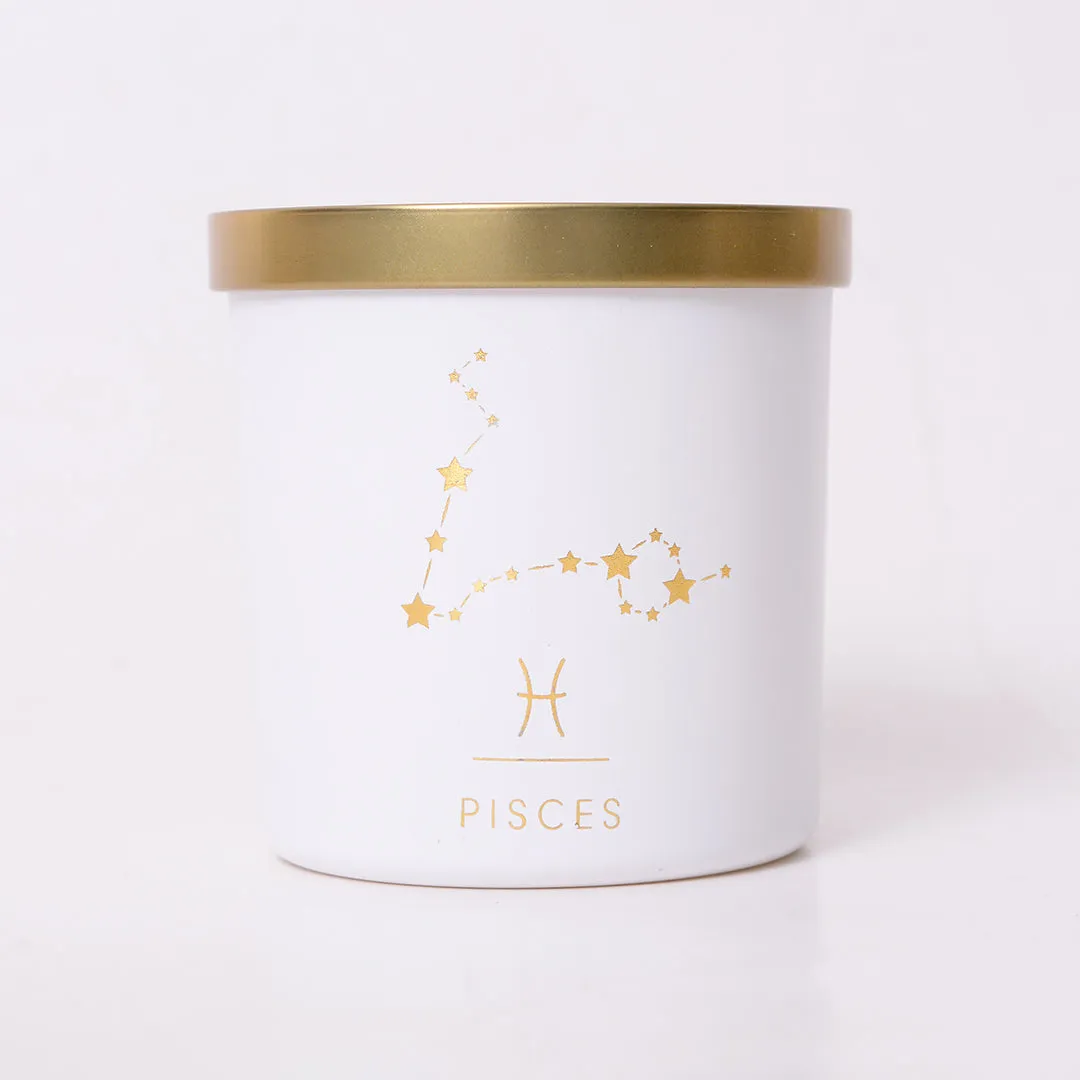 Pisces Zodiac Scented Jar Candle - Set of 2