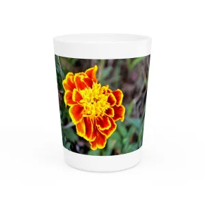 Red and Yellow Flower Shot Glass