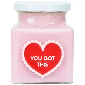 Rose Velvet You Got This Heart Candle