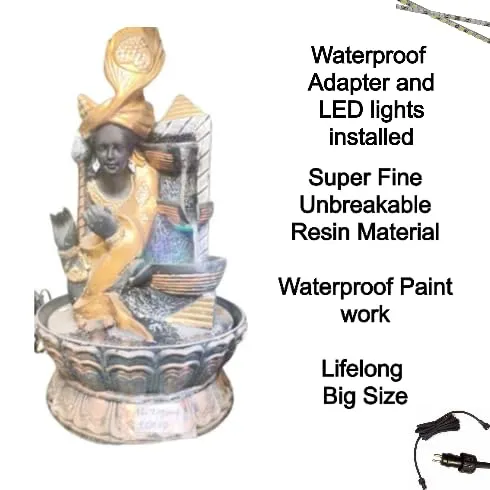 Sangam Homes Krishna Water Fountain for Indoor & Outdoor Home Decor (1.5ft x 8inch).