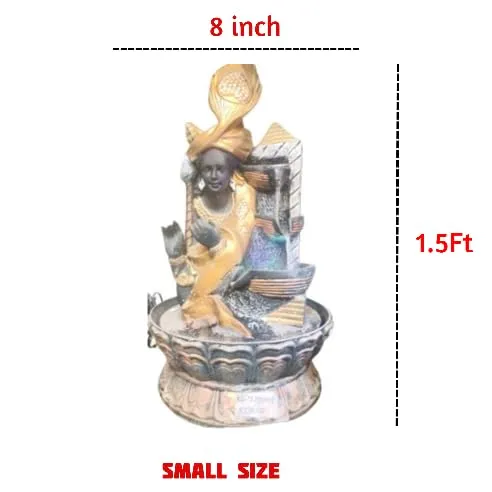 Sangam Homes Krishna Water Fountain for Indoor & Outdoor Home Decor (1.5ft x 8inch).