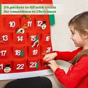 Santa's Daily Delights - 45" Felt Advent Calendar