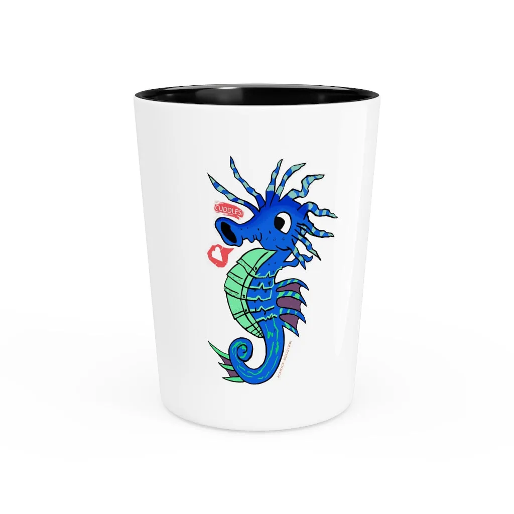 Scribblers the Seahorse Shot Glass