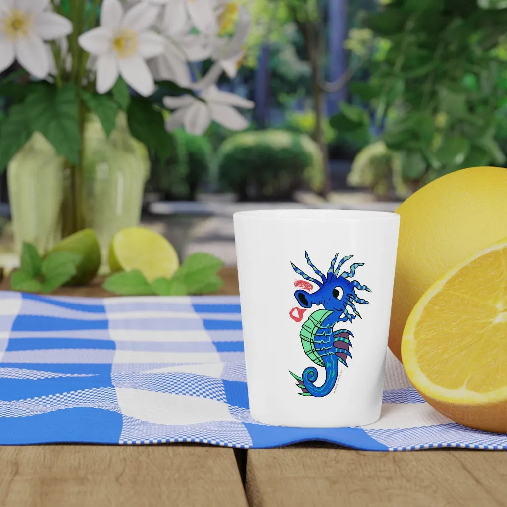 Scribblers the Seahorse Shot Glass