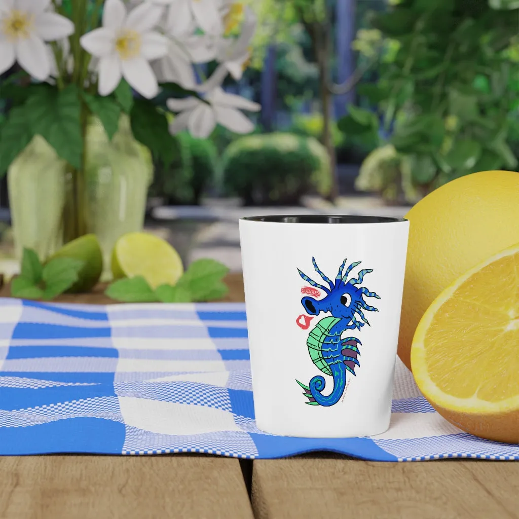 Scribblers the Seahorse Shot Glass