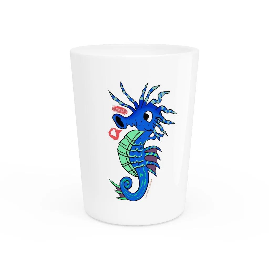 Scribblers the Seahorse Shot Glass