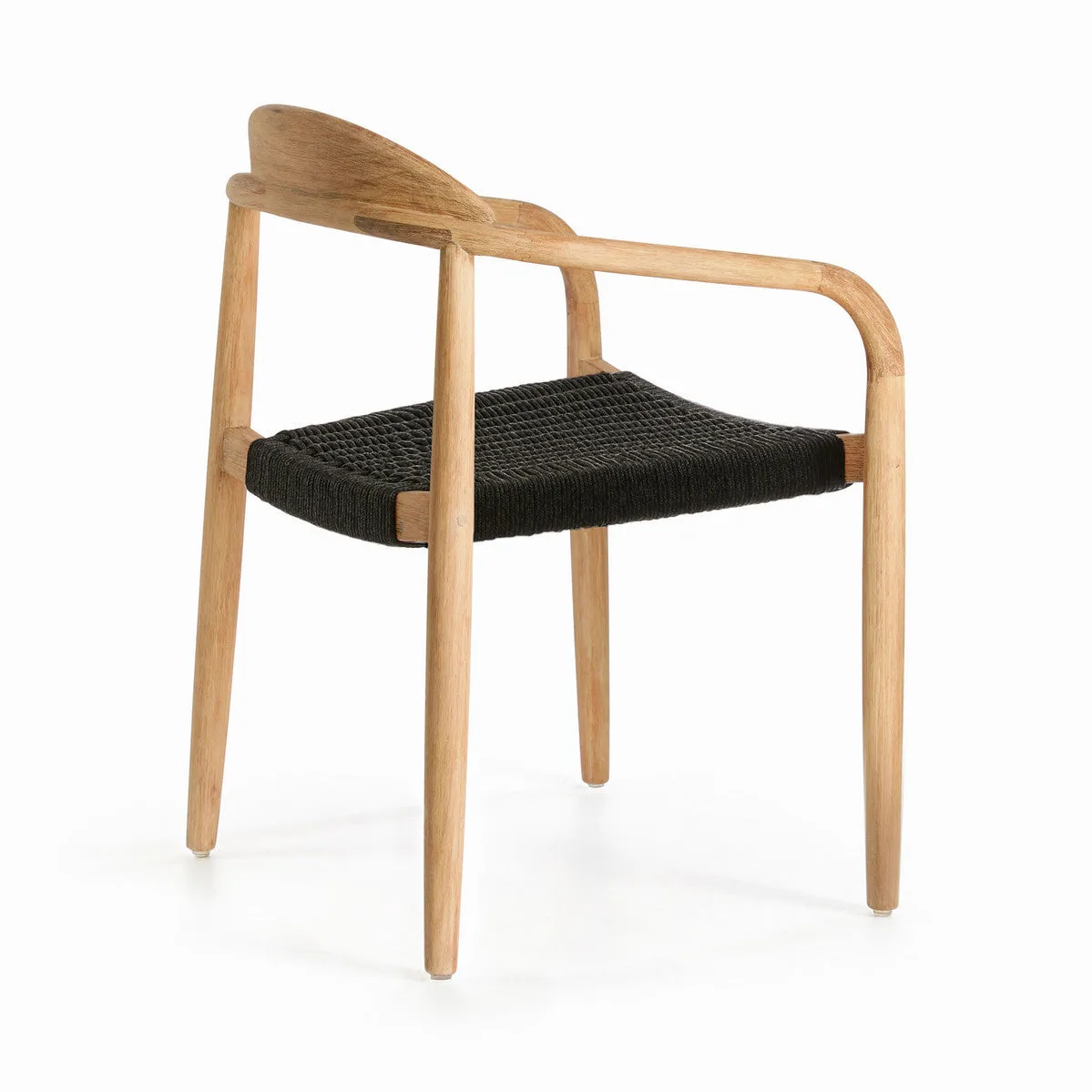 Set of 2 - Glynis Eucalyptus Timber Dining Chair - Black