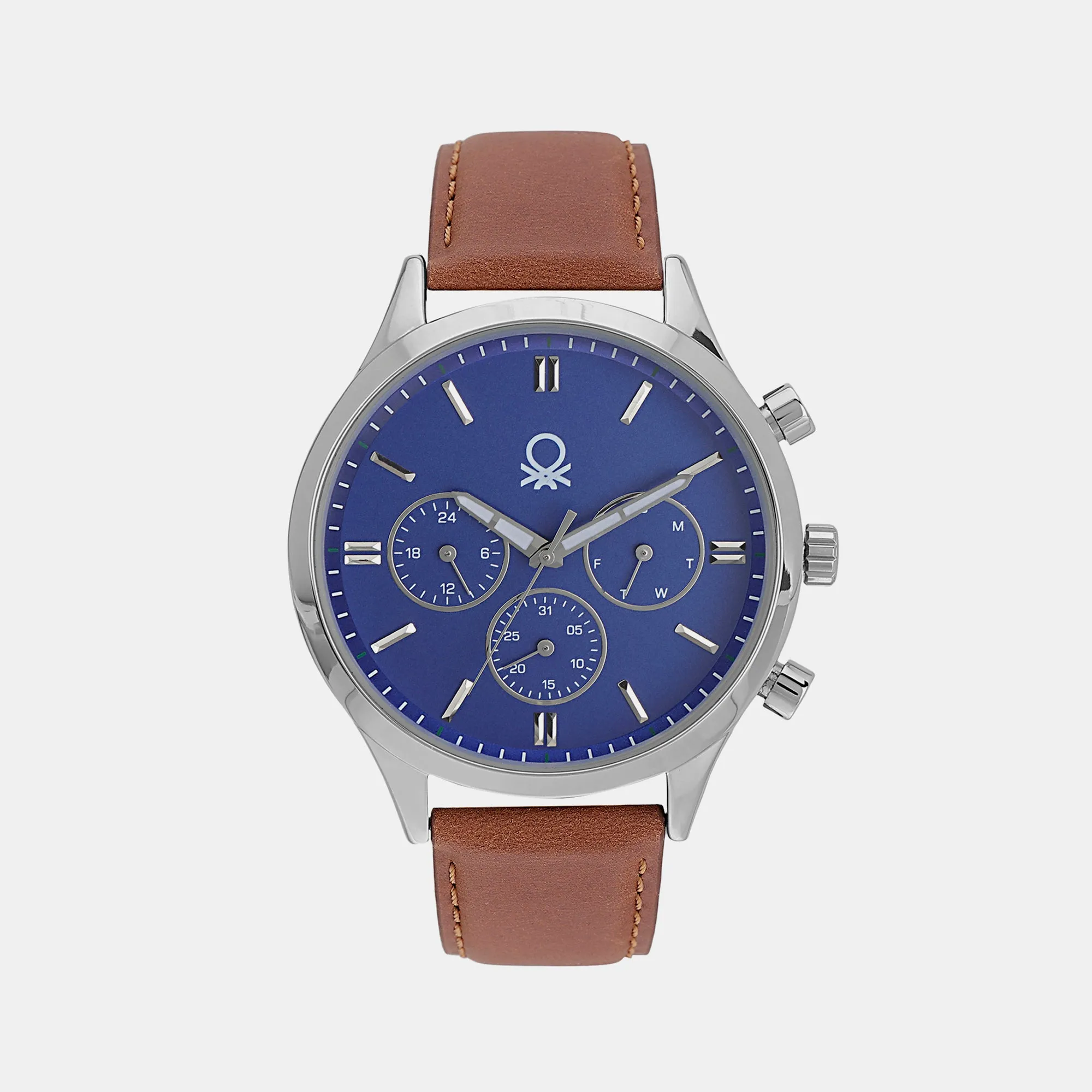 Signature Blue Men's Multi-Function Leather Watch UWUCG0003