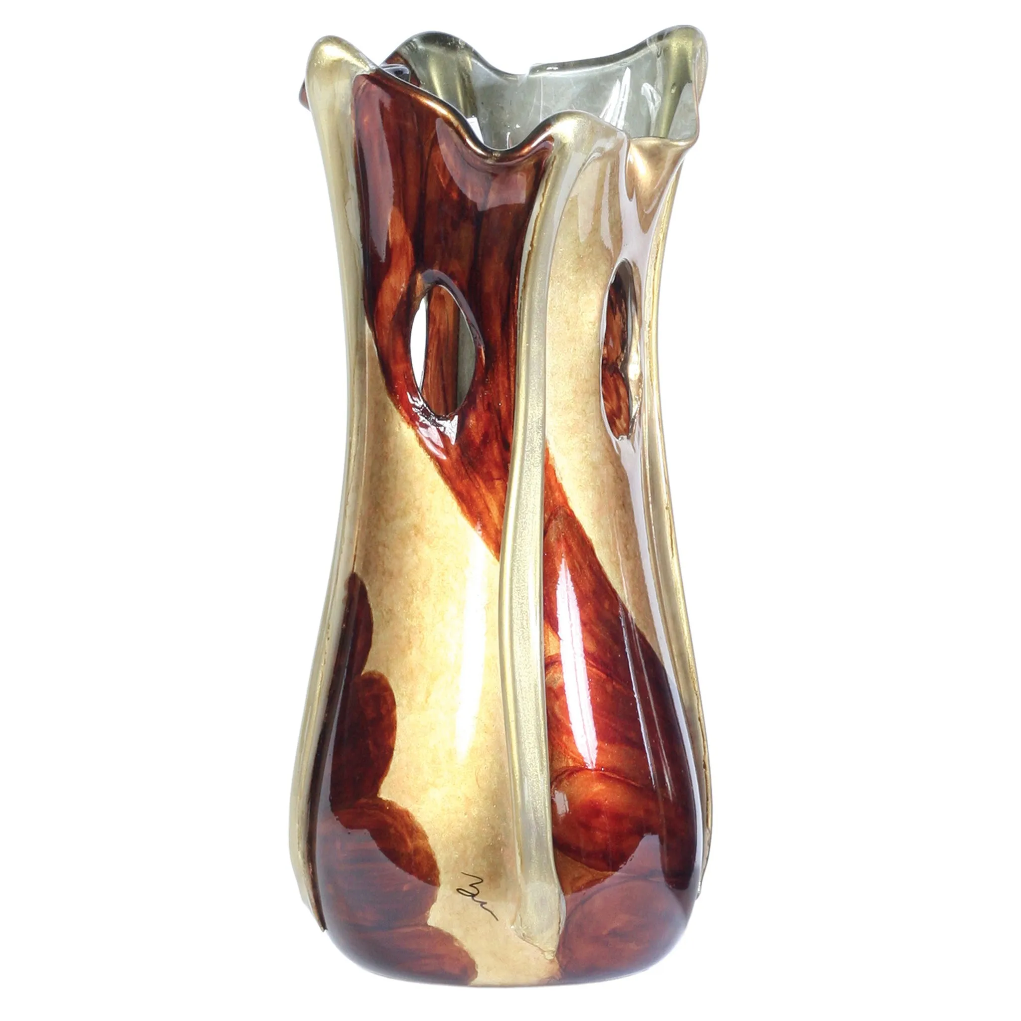 Signature Small Golden Glass Vase