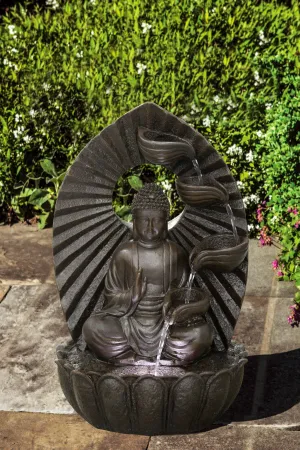 Stacking Bowls Buddha Fountain W/wt Led