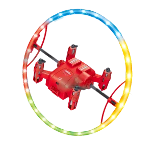 Starship Drone With Spinning Halo LED Lightshow – Assorted Colors