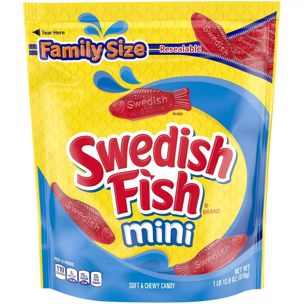 Swedish Fish Mini Soft & Chewy Candy Family Size 1.8lb