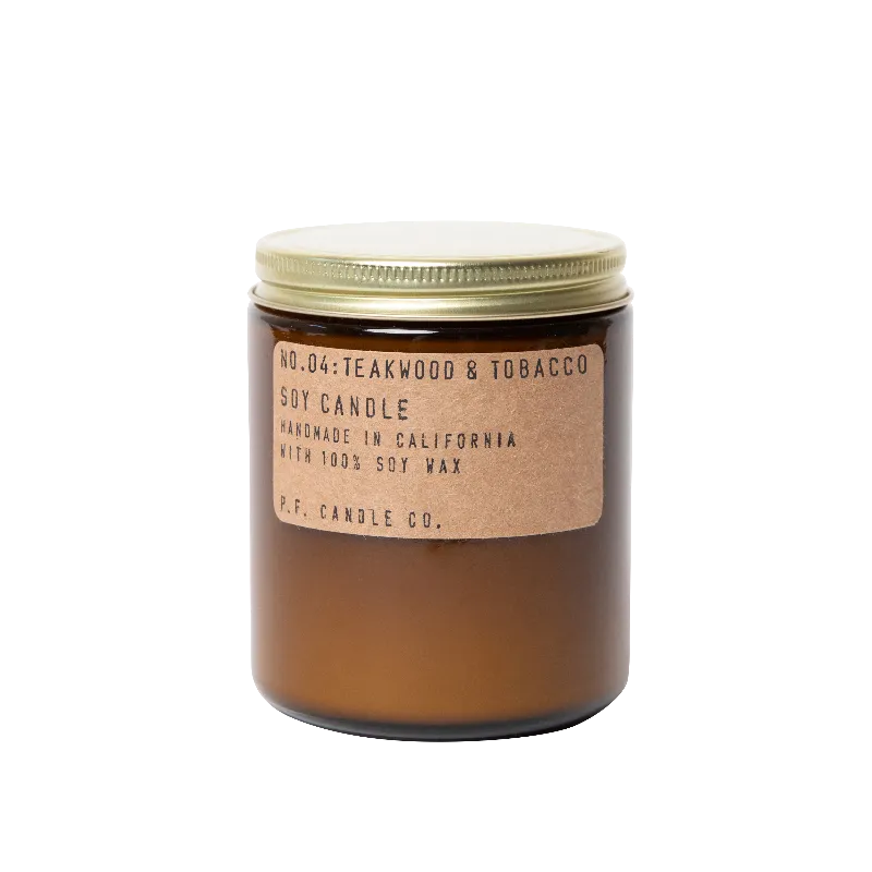 Teakwood & Tobacco Soy Candle (Multiple Sizes)