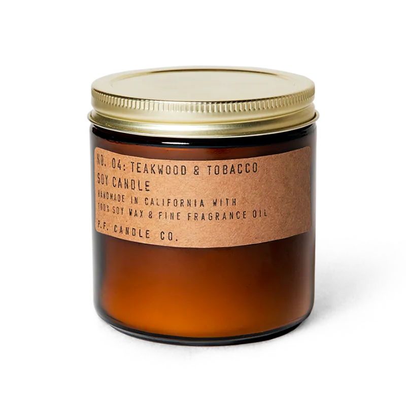 Teakwood & Tobacco Soy Candle (Multiple Sizes)