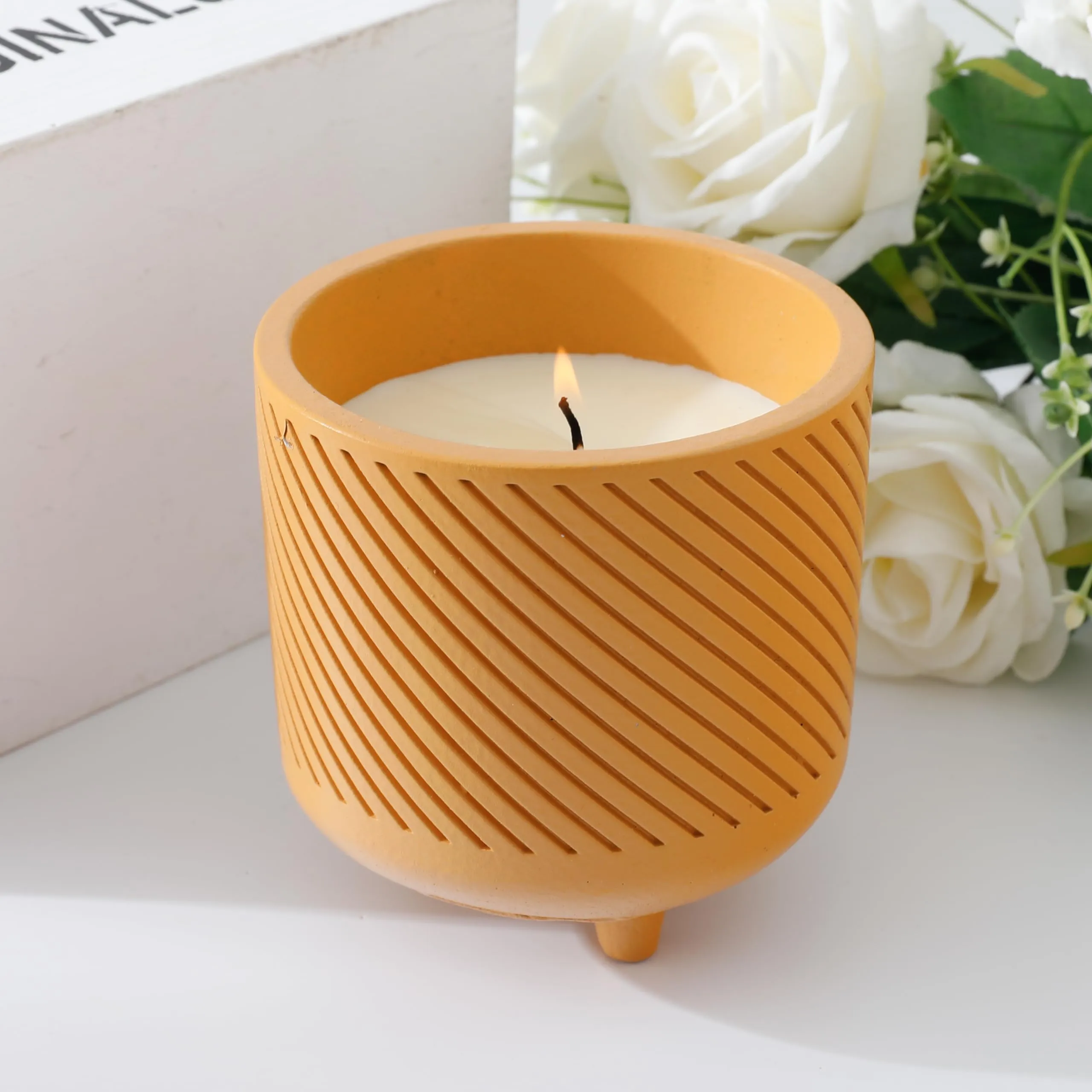 The Better Home Scented Candles (25 Hrs Burn Time) Rakhi Gift For Brother|Aromatherapy Soy Wax Candles for Home Decor Fragrance|Aesthetic Candles for Home |Ceylon Tea Aroma Scented Candles for Bedroom