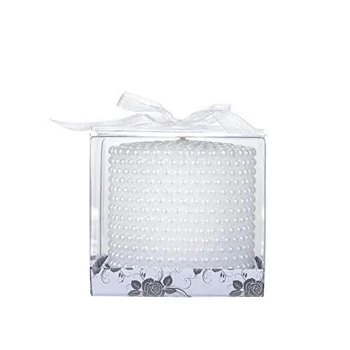 The Decor Affair 1 Pcs Celestial Aroma of This Heavenly Fragranced Beaded Candle, Accentuated by its Dazzling White Charm, Elevating The Atmosphere to New Heights.