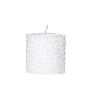 The Decor Affair 1 Pcs Celestial Aroma of This Heavenly Fragranced Beaded Candle, Accentuated by its Dazzling White Charm, Elevating The Atmosphere to New Heights.