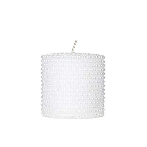 The Decor Affair 1 Pcs Celestial Aroma of This Heavenly Fragranced Beaded Candle, Accentuated by its Dazzling White Charm, Elevating The Atmosphere to New Heights.