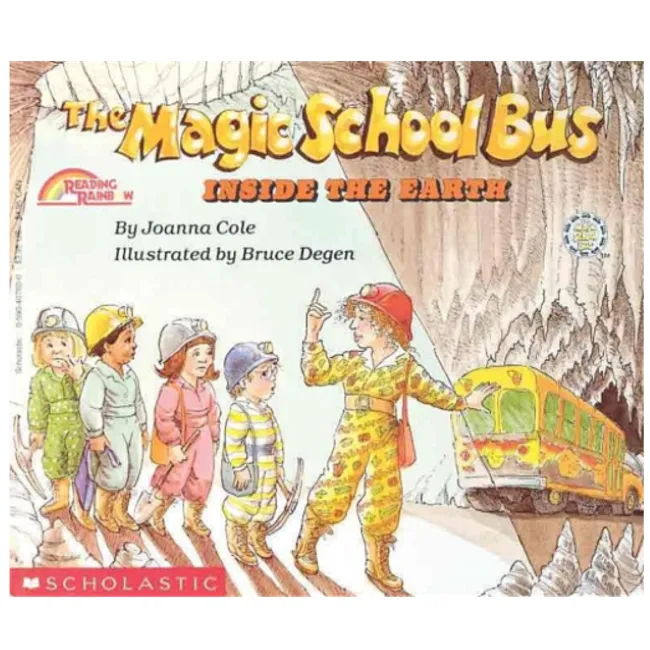 the magic school bus; inside the earth, paperback book