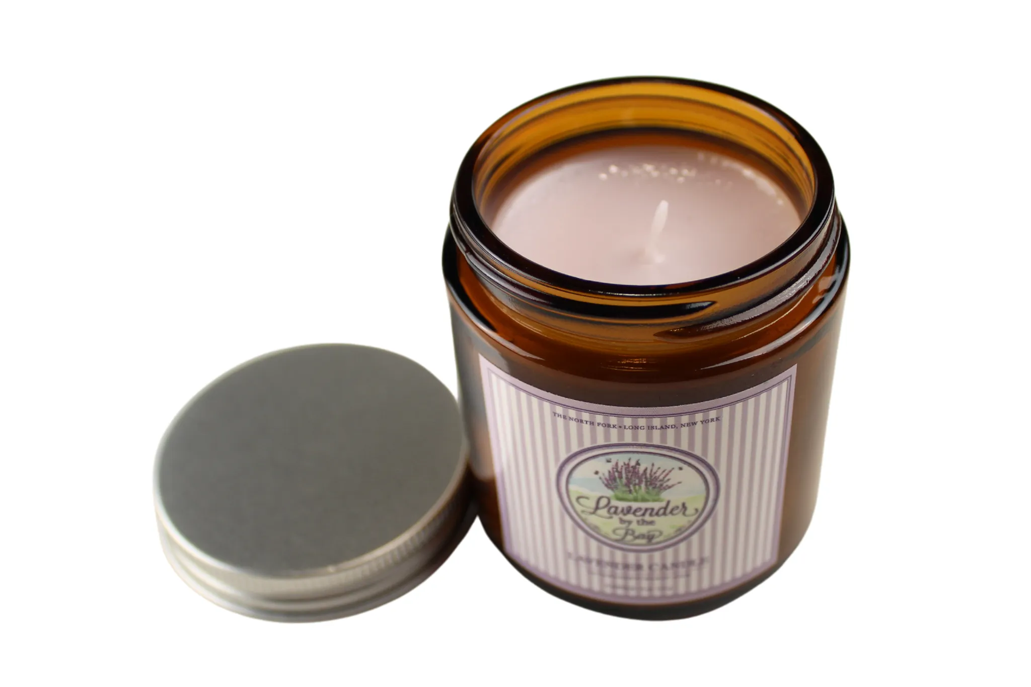 Travel Glass Lavender Scented Candle