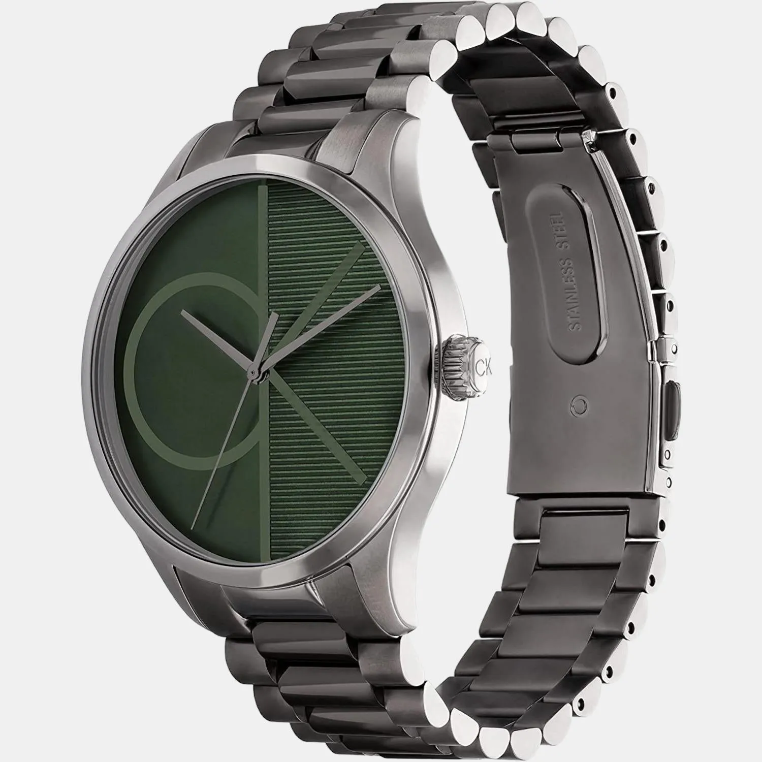 Unisex Green Analog Stainless Steel Watch 25200164