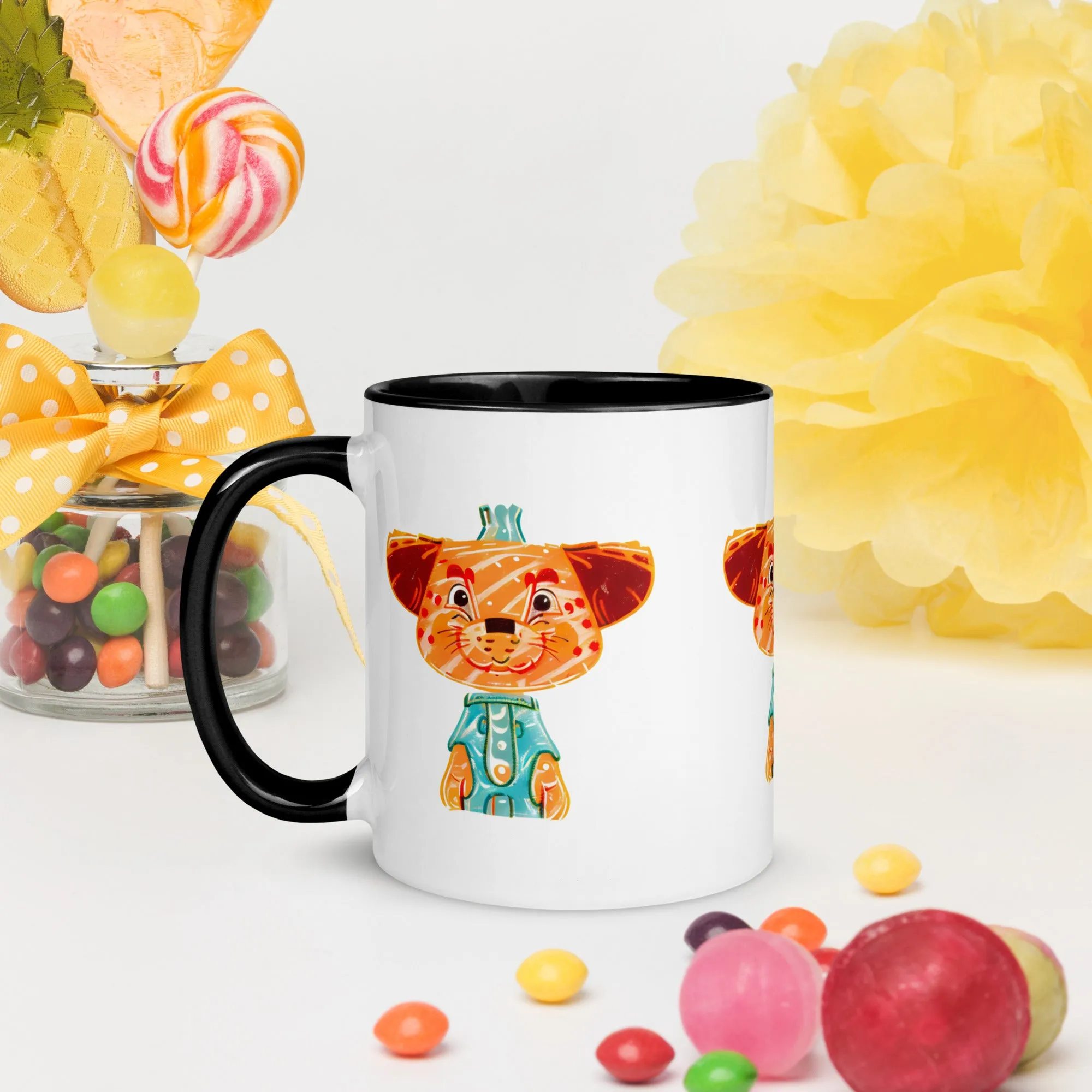 Vibrant Inner Color Tiger Mug - Brighten Your Mornings!