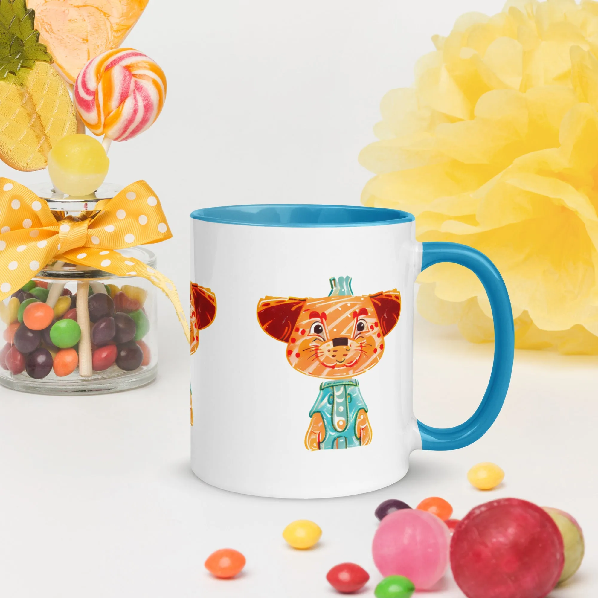 Vibrant Inner Color Tiger Mug - Brighten Your Mornings!