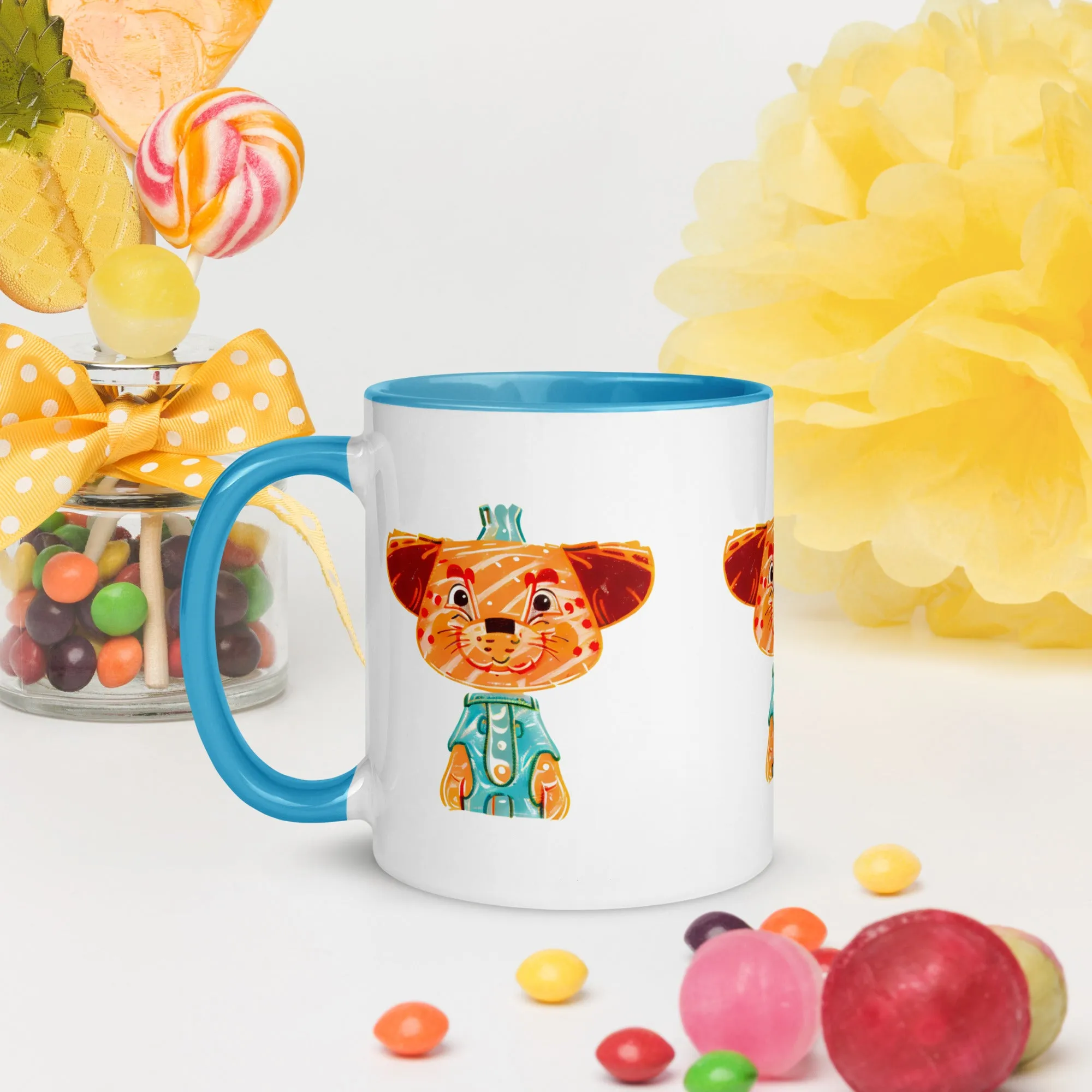 Vibrant Inner Color Tiger Mug - Brighten Your Mornings!