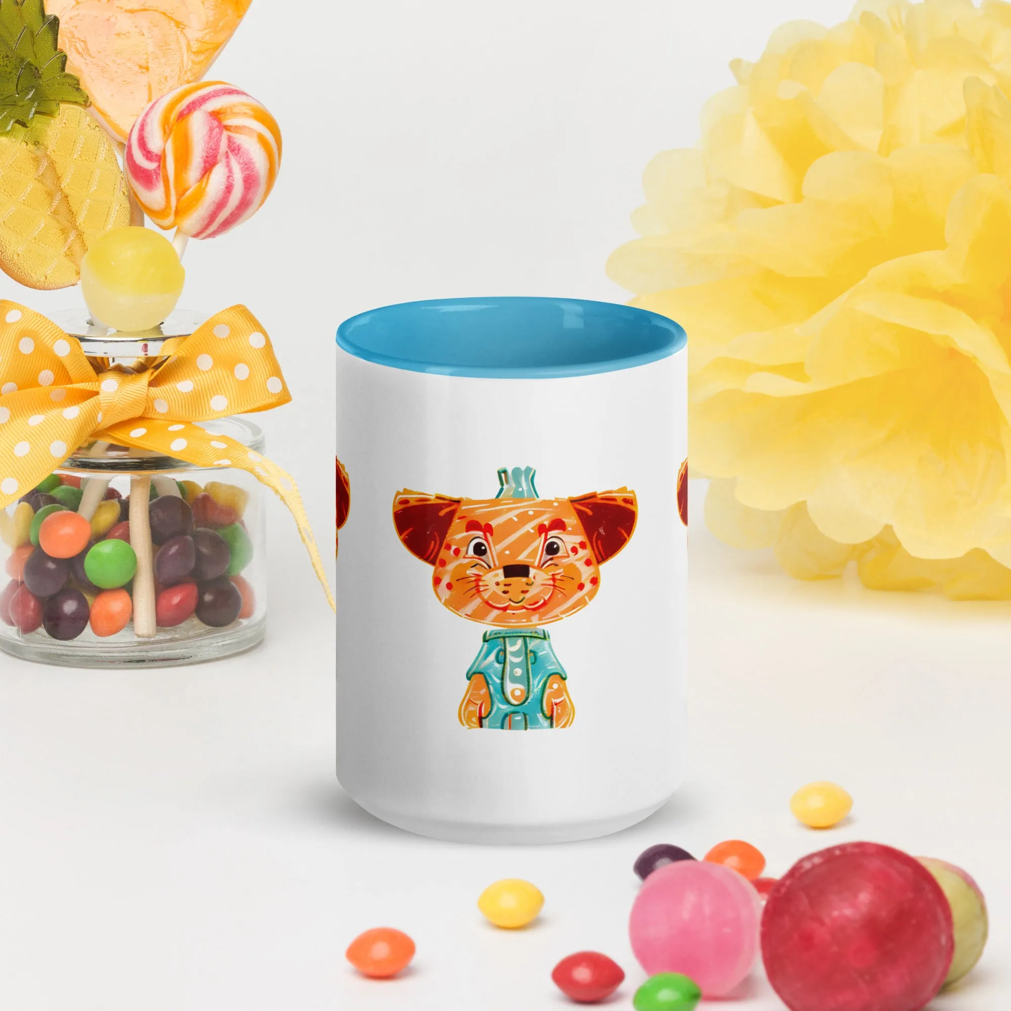 Vibrant Inner Color Tiger Mug - Brighten Your Mornings!