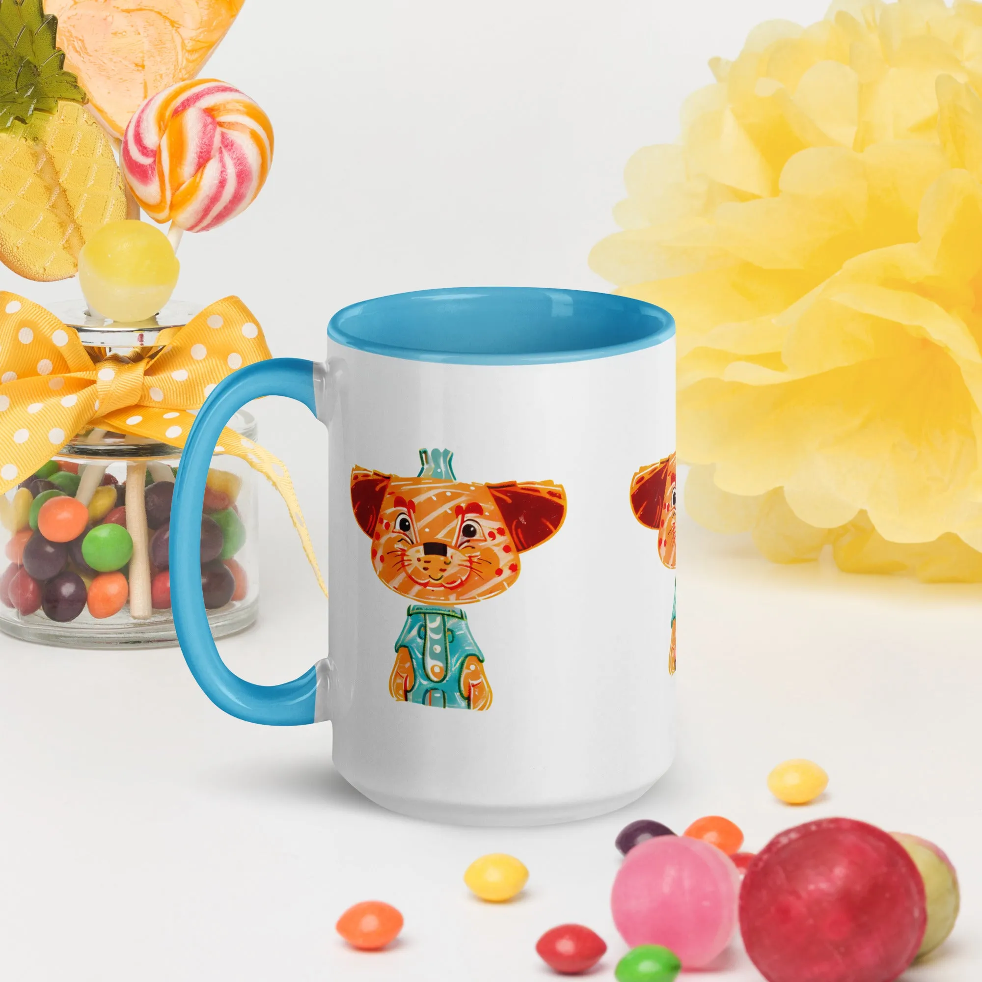 Vibrant Inner Color Tiger Mug - Brighten Your Mornings!