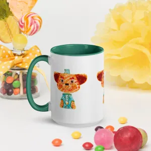 Vibrant Inner Color Tiger Mug - Brighten Your Mornings!