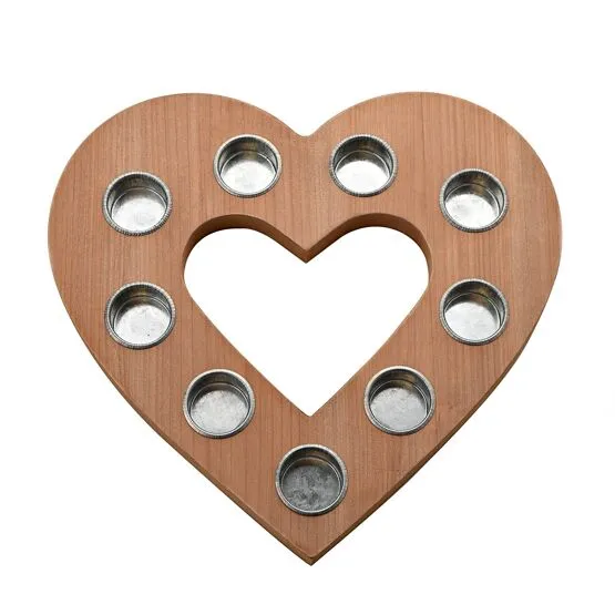 Wedding Heart Shaped Multiple Tea Light Holder