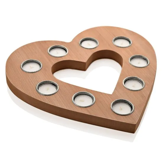 Wedding Heart Shaped Multiple Tea Light Holder