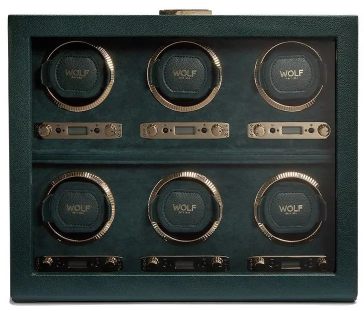 WOF Watch Winder British Racing Green 6 Piece