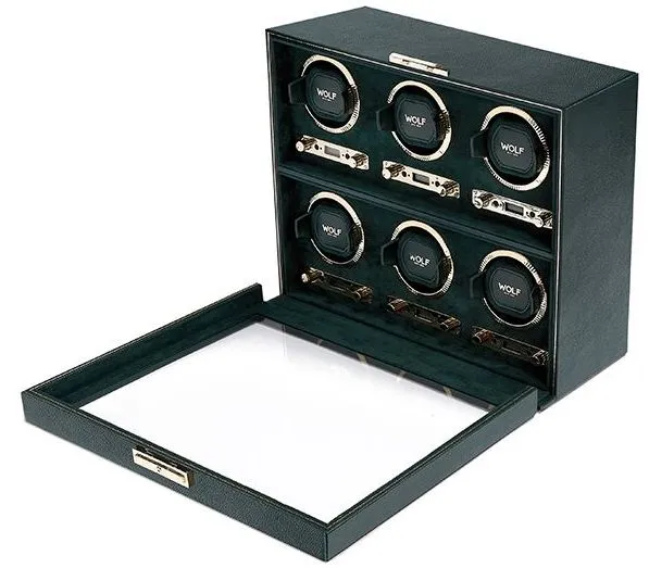 WOF Watch Winder British Racing Green 6 Piece