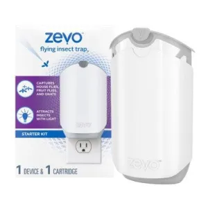 Zevo UV Flying Insect Fly Trap Plug-In Base   1 Cartridge